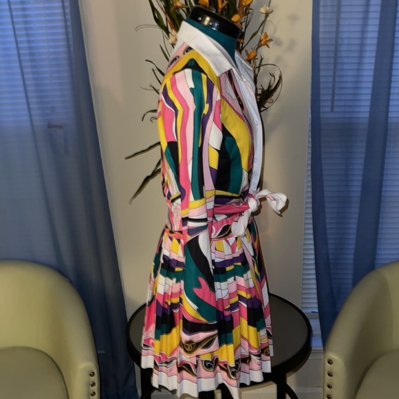 Multi-colored Two Piece Skirt Set - Picture 4 of 5